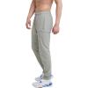 Champion Men’s Joggers, Everyday Cotton, Lightweight Lounge Knit Pants for Men, 31″(Oxford Gray – C Logo)