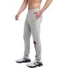 Champion Men’s Joggers, Everyday Cotton, Lightweight Lounge Knit Pants for Men, 31″(Oxford Gray – Classic Script Logo)