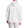 Champion Men’s Reverse Weave Fleece Pullover Hoodie for Men (Reg. Or Big & Tall)(White – C Logo)