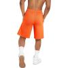 Champion Men’s Shorts, Fleece, Midweight Shorts, Athletic Shorts With Pockets (Reg. Or Big & Tall)(Laser Orange C Patch Logo)