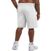 Champion Men’s Shorts, Fleece, Midweight Shorts, Athletic Shorts With Pockets (Reg. Or Big & Tall)(White C Patch Logo)