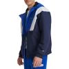 Champion mens Color Block Lined Windbreaker With Hood(Royal Blue Combo)