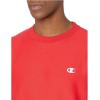 Champion mens Crewneck Sweatshirt, Reverse Weave, Heavyweight Fleece Sweatshirt for Men(Team Red Scarlet Left Chest C)
