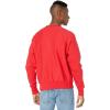 Champion mens Crewneck Sweatshirt, Reverse Weave, Heavyweight Fleece Sweatshirt for Men(Team Red Scarlet Left Chest C)