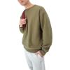 Champion mens Crewneck Sweatshirt, Reverse Weave, Heavyweight Fleece Sweatshirt for Men(Washed Outdoor Olive Green)