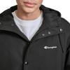 Champion mens Full Length Stadium Jacket With Fleece Lining(Black)