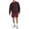 Champion mens Letterman Varsity Bomber Jacket With Faux Leather Sleeves(Burgundy/Black)