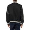 Champion mens Letterman Varsity Bomber Jacket With Patches(Black/Black)