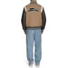 Champion mens Letterman Varsity Bomber Jacket With Patches(Camel/Brown)