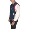 Champion mens Letterman Varsity Bomber Jacket With Patches(Navy/Ivory)