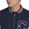 Champion mens Letterman Varsity Bomber Jacket With Patches(Navy/Ivory)