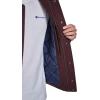 Champion mens Letterman Varsity Bomber Jacket With Patches(Wine)