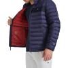 Champion mens Lightweight Packable Puffer Jacket(Peacoat)