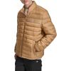 Champion mens Lightweight Packable Puffer Jacket(Tobacco)