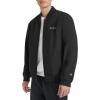 Champion mens Soft Shell Sport Bomber Jacket With Logo(Black)
