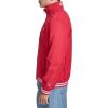 Champion mens Water Resistant Varsity Bomber Jacket With Flex Stand Collar(Chili Pepper)