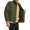 Champion mens Water Resistant Varsity Bomber Jacket With Flex Stand Collar(Forest Night)