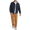 Champion mens Water Resistant Varsity Bomber Jacket With Flex Stand Collar(Peacoat)