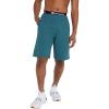 Champion Men’s Shorts, Fleece, Midweight Shorts, Athletic Shorts With Pockets (Reg. Or Big & Tall)(Nifty Turquoise C Patch Logo)