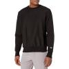 Champion mens Crewneck Sweatshirt, Reverse Weave, Heavyweight Fleece Sweatshirt for Men(Black)