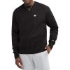 Champion mens Crewneck Sweatshirt, Reverse Weave, Heavyweight Fleece Sweatshirt for Men(Black Left Chest C)