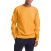 Champion mens Crewneck Sweatshirt, Reverse Weave, Heavyweight Fleece Sweatshirt for Men(C Gold Left Chest C)