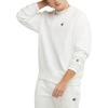 Champion mens Crewneck Sweatshirt, Reverse Weave, Heavyweight Fleece Sweatshirt for Men(White Left Chest C)