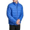 Champion mens Lightweight Packable Puffer Jacket(Blue)