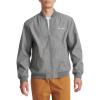 Champion mens Soft Shell Sport Bomber Jacket With Logo(Heather Grey)