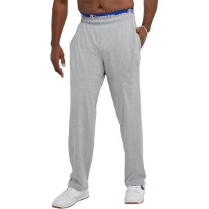 Champion Men’s Lightweight Open-hem Lounge Pants (Reg. Or Big & Tall)(Oxford Gray – C Patch Logo)