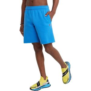 Champion Men’s Shorts, Fleece, Midweight Shorts, Athletic Shorts With Pockets (Reg. Or Big & Tall)(Blue Jay C Patch Logo)