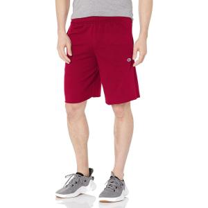 Champion Men’s Shorts, Fleece, Midweight Shorts, Athletic Shorts With Pockets (Reg. Or Big & Tall)(Cranberry Tart C Patch Logo)