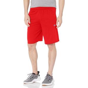 Champion Men’s Shorts, Fleece, Midweight Shorts, Athletic Shorts With Pockets (Reg. Or Big & Tall)(Scarlet C Patch Logo)