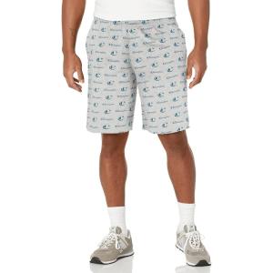 Champion Men’s Shorts, Fleece, Midweight Shorts, Athletic Shorts With Pockets (Reg. Or Big & Tall)(Script Oxford Gray/Nifty Turquoise)