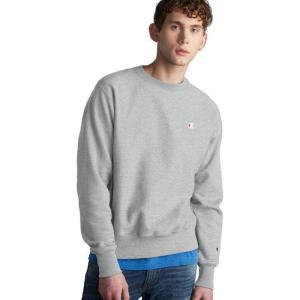 Champion mens Crewneck Sweatshirt, Reverse Weave, Heavyweight Fleece Sweatshirt for Men(Oxford Gray – C Logo)