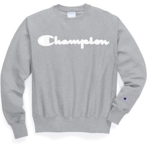 Champion mens Crewneck Sweatshirt, Reverse Weave, Heavyweight Fleece Sweatshirt for Men(Oxford Grey)