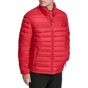 Champion mens Lightweight Packable Puffer Jacket(Chili Pepper)