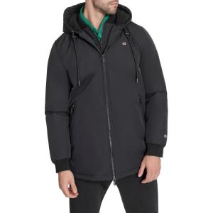 Champion mens Mid-length Soft Shell Performance Jacket With Sherpa Lining(Black Flex Tech)