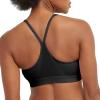 Champion Womens Sports Bra, Soft Touch, Moisture-Wicking Bra, Light Support Sports Bra (Longline Sports Bra Available)(Black)