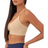 Champion Womens Sports Bra, Soft Touch, Moisture-Wicking Bra, Light Support Sports Bra (Longline Sports Bra Available)(Champagne Frost)