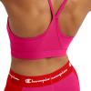 Champion Womens Sports Bra, Soft Touch, Moisture-Wicking Bra, Light Support Sports Bra (Longline Sports Bra Available)(Strawberry Rouge)
