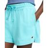 Champion Women’s T-Shirt Shorts, C Logo, 3″(Aquarelle Blue Light)