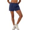 Champion Womens Shorts, Fleece, Comfortable Fleece, Shorts for Women, 3″(Blown Glass Blue)