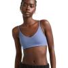 Champion Women’s Soft Touch Ribbed Sports Bra, C Logo(Sevenseas Blue)