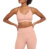 Champion Womens Sports Bra, Soft Touch, Moisture-Wicking Bra, Light Support Sports Bra (Longline Sports Bra Available)(Sunset Peach)