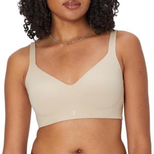 Champion, Everyday Sports, Wireless, Light Support Bra for Women(Champagne Frost Move With Intention)