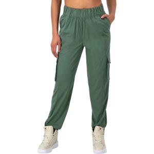 Champion Women’s Cargo Pants, Lightweight Pants with Cargo Pockets For Women, Casual Pants, 29(Nurture Green)