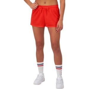 Champion Women’s Mesh Shorts, Lightweight Gym Shorts, Mid-rise Workout Shorts for Women, 2.5″(Solar Crimson)