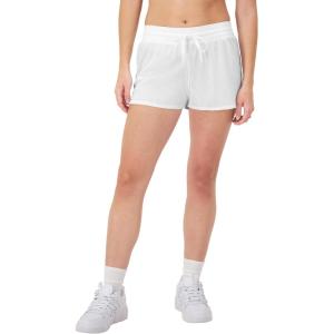 Champion Women’s Mesh Shorts, Lightweight Gym Shorts, Mid-rise Workout Shorts for Women, 2.5″(White)