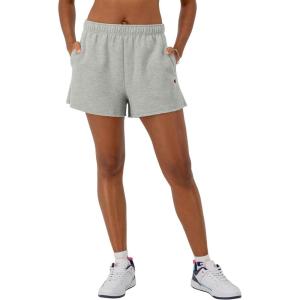 Champion Womens Shorts, Fleece, Comfortable Fleece, Shorts for Women, 3″(Oxford Gray)